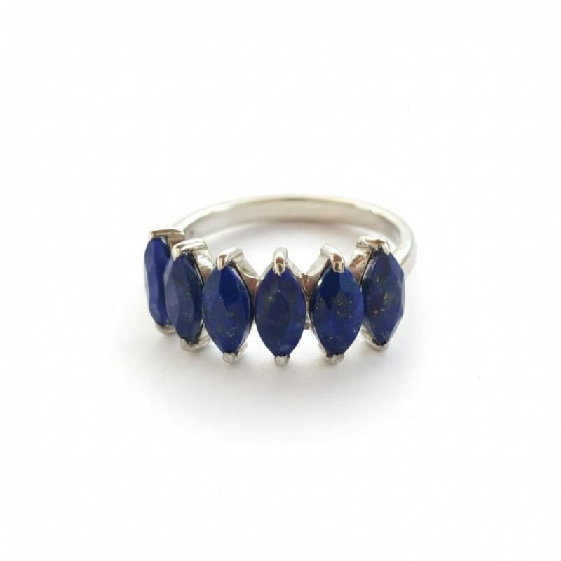 Anel pedra lapis lazuli